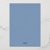 Stofbruin & Goud Modern Huwelijk Folie Uitnodiging (Achterkant)