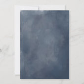 Stofbruin Goud Waterverf Bloemrijke Script Trouwda Kaart (Achterkant)