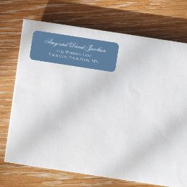 Stofbruin Schrift Huwelijks Retouradres Label