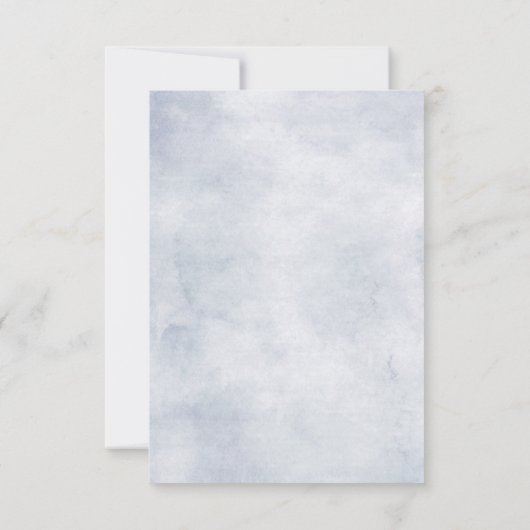 Stofbruine blauwe mauve eucalyptus geometrische tr RSVP kaartje (Achterkant)