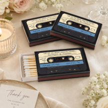 Stofbruine Blauwe Retro Cassettespelers Huwelijksg