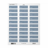 Stofbruine Blauwe Witte Madeliefjes Bruiloft Retou Etiket (Full Sheet)