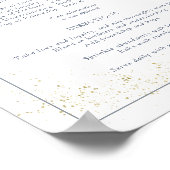 Stofbruine Blush Roze Recept voor een Gelukkig Huw Poster (Hoek)