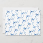 Stofbruine Boog Zij Knoopt De Knoop Bruidsontbijt Bedankkaart (Achterkant)