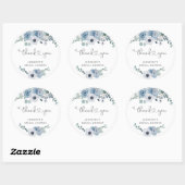 Stofbruine bruiloft favoriet  ronde sticker (Vel)