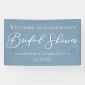 Stofbruine Bruiloftsontvangst Persoonlijk Welkom Spandoek (Horizontaal)