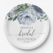 Stofbruine Bruiloftsshowers Papieren Bordje (Voorkant)