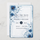 Stofbruine en marineblauwe geschilderde pioen 'Sav Kaart (Voorkant)