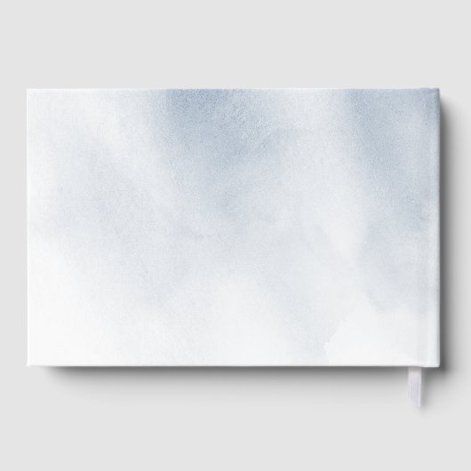 Stofbruine kalligrafie rustieke trouw gast boek (Achterkant)