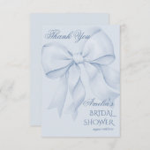 Stofbruine Minimaal Bruidsmeisje Bedankkaart (Voorkant / Achterkant)