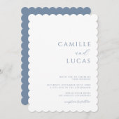 Stofbruine Moderne Minimalistische Trouw Uitnodigi Kaart (Voorkant / Achterkant)