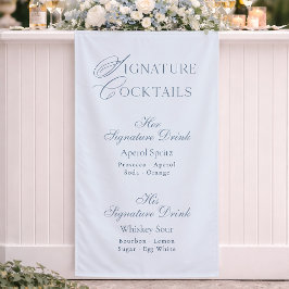 Stofbruine Signature Cocktails Bruiloftsbarmenu Spandoek