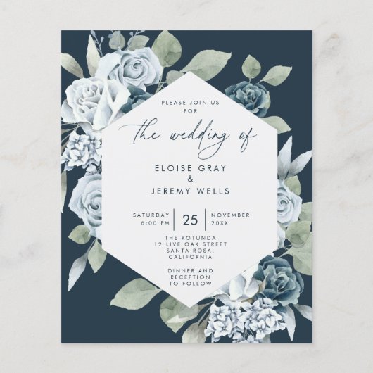 Stofbruine Trouw Uitnodiging (Voorkant)