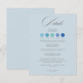 Stofbruine trouwkleding kledingscode kaarten (Voorkant / Achterkant)