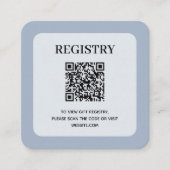 Stofbruine Trouwregister QR-code Informatiekaartje (Voorkant)