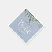 Stofbruine Waterverf Bruiloftsborrel Servet (Hoek)