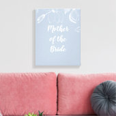 Stofbruine witte magnolia's bruiloft canvas afdruk (Insitu (Woonkamer))