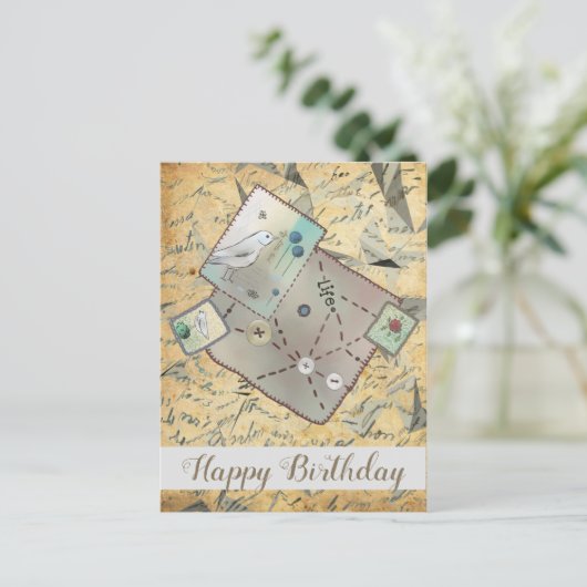  Stoff Briefkaart (Staand voorkant)