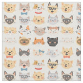 Stoff - Grappig Gezicht Stof (Close Up)