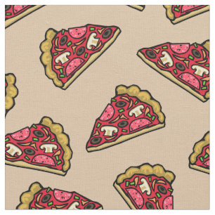Stoff met patroon van pizzapuntjes per yard stof