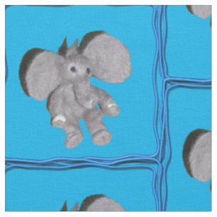 Stoff - Olifant in lijst Stof