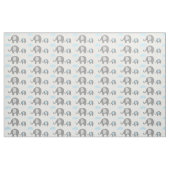 Stoff - Olifanten Blauw Stof (Fat Quarter)
