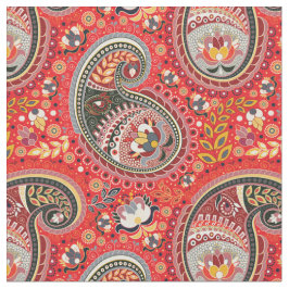 Stoff - Rood Paisley Desing Stof
