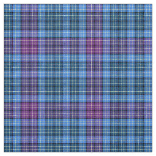 Stoff - Tartan Blauw Roze Paars Groen  Stof