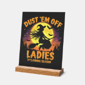 Stoffeer ze af dames, het is heksenrit-seizoen Hal Acryl Bord (Hoek)