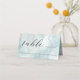 Stoffelijk Blauw Artistiek Modern Abstract penseel Plaatskaartje