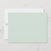 Stoffelijk blauw Eucalyptus groen Boho stationery Notitiekaartje (Achterkant)