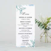 Stoffelijk blauw eucalyptus groen wild weide bruil menu (Staand voorkant)