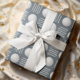 Stoffelijk Blauw Golfbal en T-shirt Gift Cadeaupapier