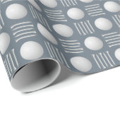 Stoffelijk Blauw Golfbal en T-shirt Gift Cadeaupapier (Rol Hoek)