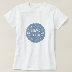 Stoffelijk blauw papel picado mama om Baby Boy Sho T-shirt