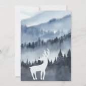 Stoffelijk Blauw Scandinavisch Landschap Vakantiek (Achterkant)