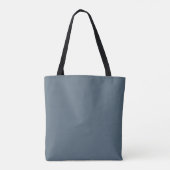 Stoffelijk Blauw Waterverf Groen met Naam Tote Bag (Achterkant)