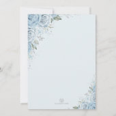 Stoffelijk Blauw Zilver Zoet Zestien 16e Verjaarda Kaart (Achterkant)