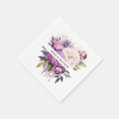 Stoffelijk Paarse Lavendel Bloemen Boho bruiloft Servet (Hoek)