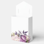 Stoffelijk Paarse Lavendel Floral Boho monogram br Bedankdoosjes (Geopend)