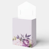 Stoffelijk Paarse Lavendel Floral Boho monogram br Bedankdoosjes (Geopend)