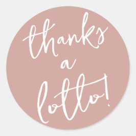 Stoffelijk Roos Bedankt een Lotto Sticker