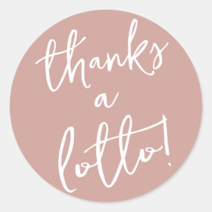 Stoffelijk Roos Bedankt een Lotto Sticker