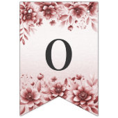 Stoffelijk Roos Bloemen Bunting Flag Vlaggetjes (Tweede vlag)