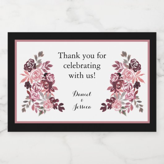 Stoffelijk Roos Bourgogne Favor Mini Mousserende W Sparkling Wijnetiket (Enkel label)