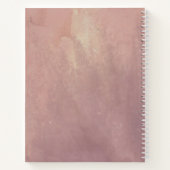 Stoffelijk Roos en Bourgondische rode romantische Notitieboek (Achterkant)