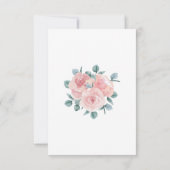 Stoffelijk Roos Eucalyptus Waterverf Bloemenbruilo Save The Date (Achterkant)