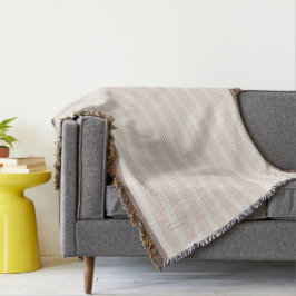 Stoffelijk Roos Modern Minimalistisch Streep Boho Deken
