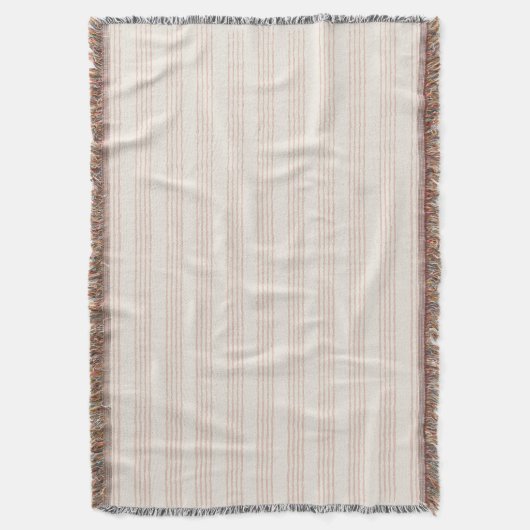 Stoffelijk Roos Modern Minimalistisch Streep Boho Deken (Voorkant Verticaal)