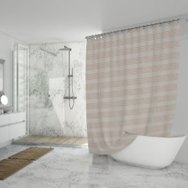 Stoffelijk Roos Modern Minimalistisch Streep Boho Douchegordijn